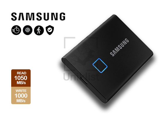 samsung T7 touch display external hard drive canggih